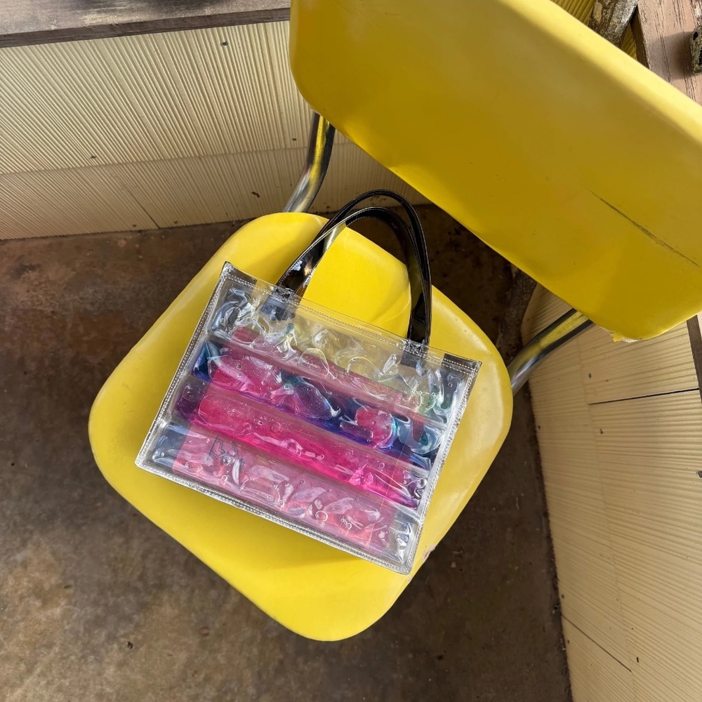 Vintage Y2K Plastic Liquid Shimmer Purse